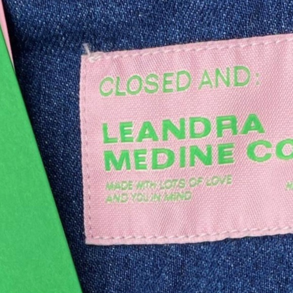 Closed x Leandra Medine Cohen Denim Button up shirt NWT - Picture 4 of 9